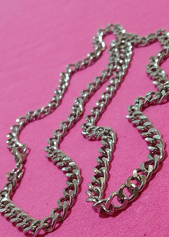 Renkli Rock Punk  Zincir Kolye ÇELİKTİR - Görsel 3