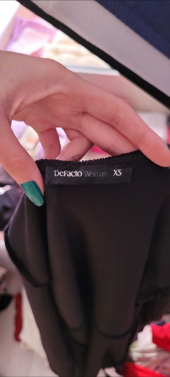 Günlük Kadife Doku Elbise - Görsel 5