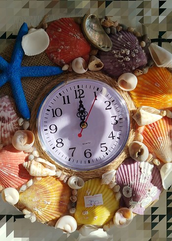 Deniz Kabuklu Duvar Saati - Görsel 2