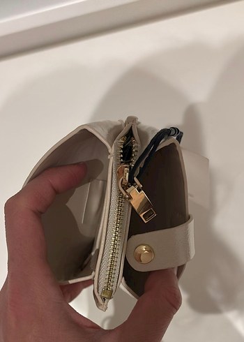 Mango Parlak Beyaz Deri Kadın Cüzdanı - Görsel 3