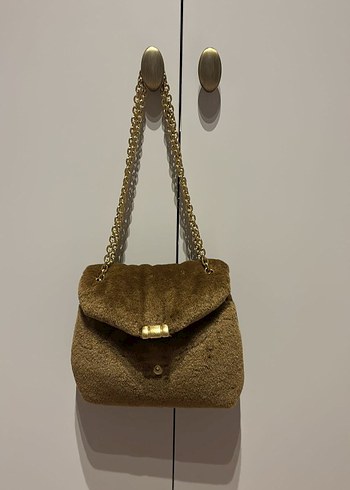 Mango Kürklü Kadın Haki Çanta - Görsel 2