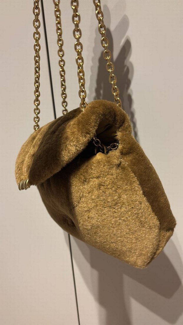 Mango Kürklü Kadın Haki Çanta - Görsel 5