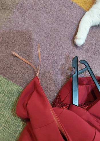 Raisa Vanessa Bordo Püsküllü Bohem Mini Elbise - Görsel 7