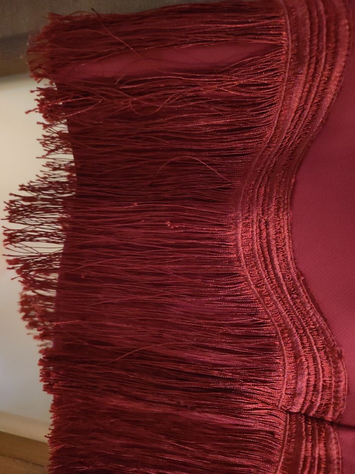 Raisa Vanessa Bordo Püsküllü Bohem Mini Elbise - Görsel 5