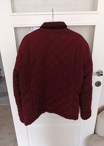 xl Beden bordo Renk Marka bordo çıtçıtli fermuarlı Erkek Mont