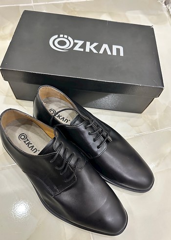 Diğer Ozkan Siyah Deri Klasik Erkek Ayakkabi