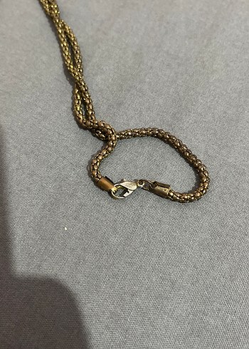 Çiçek Detaylı Uzun Renkli Kadın Kolye - Görsel 2