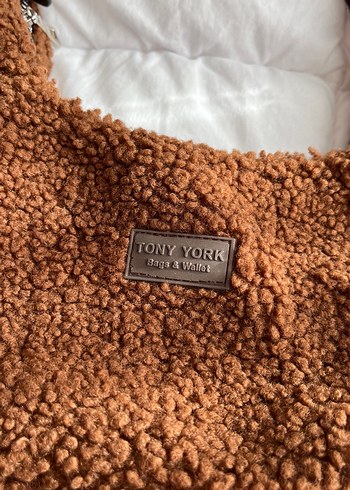 Kahverengi Peluş Kadın Omuz Çantası - Görsel 2