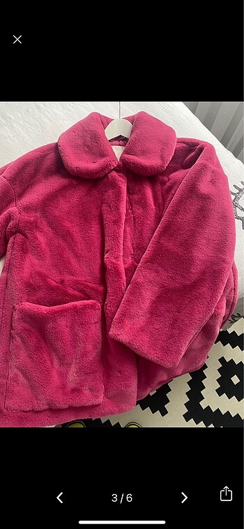 xs Beden pembe Renk H&m kürk