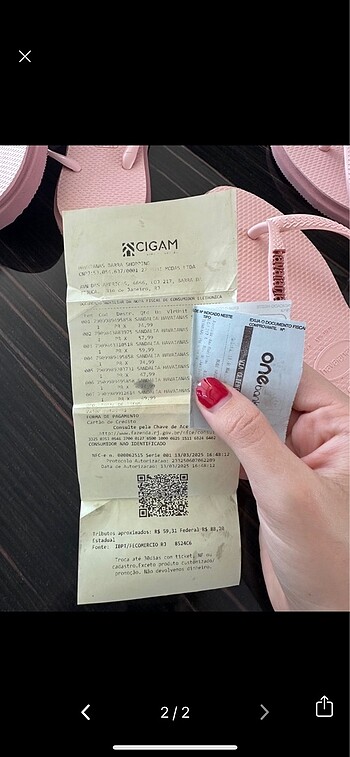 37,5 Beden pembe Renk Havaianas slim point rose