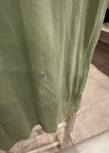 Yeşil Keten Erkek Tişört - Görsel 5