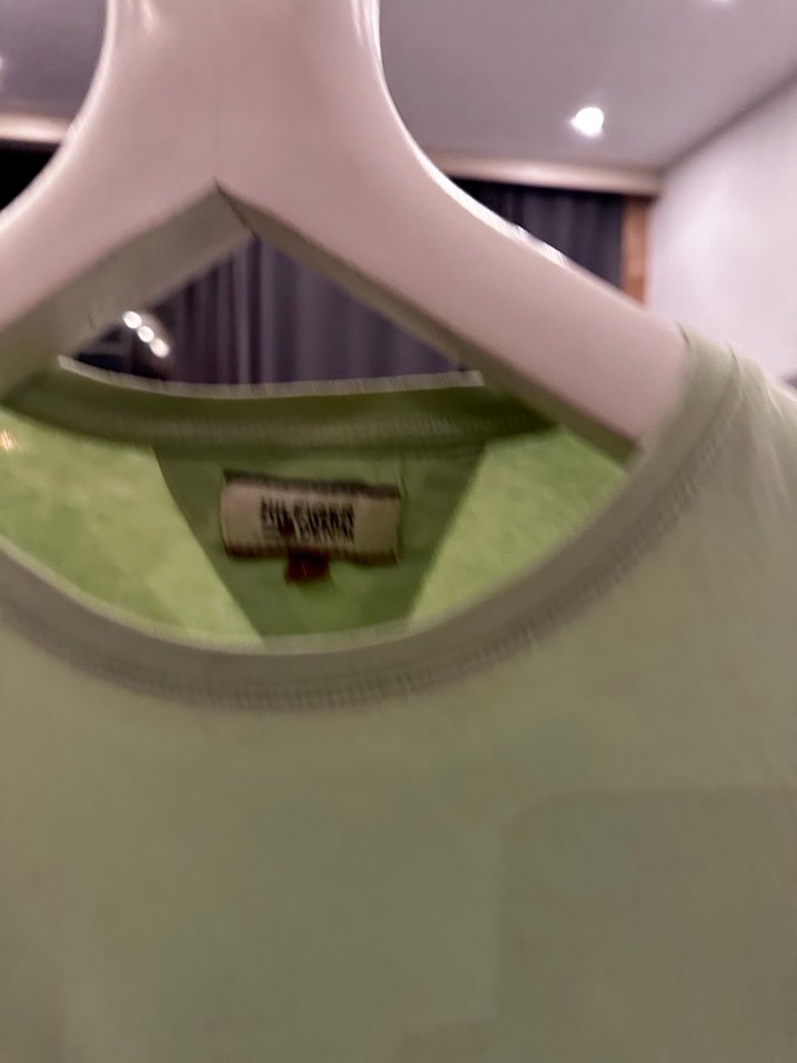 Yeşil Keten Erkek Tişört - Görsel 2