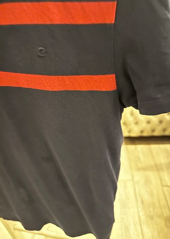 Siyah Kırmızı Çizgili Erkek Polo Tişört - Görsel 2