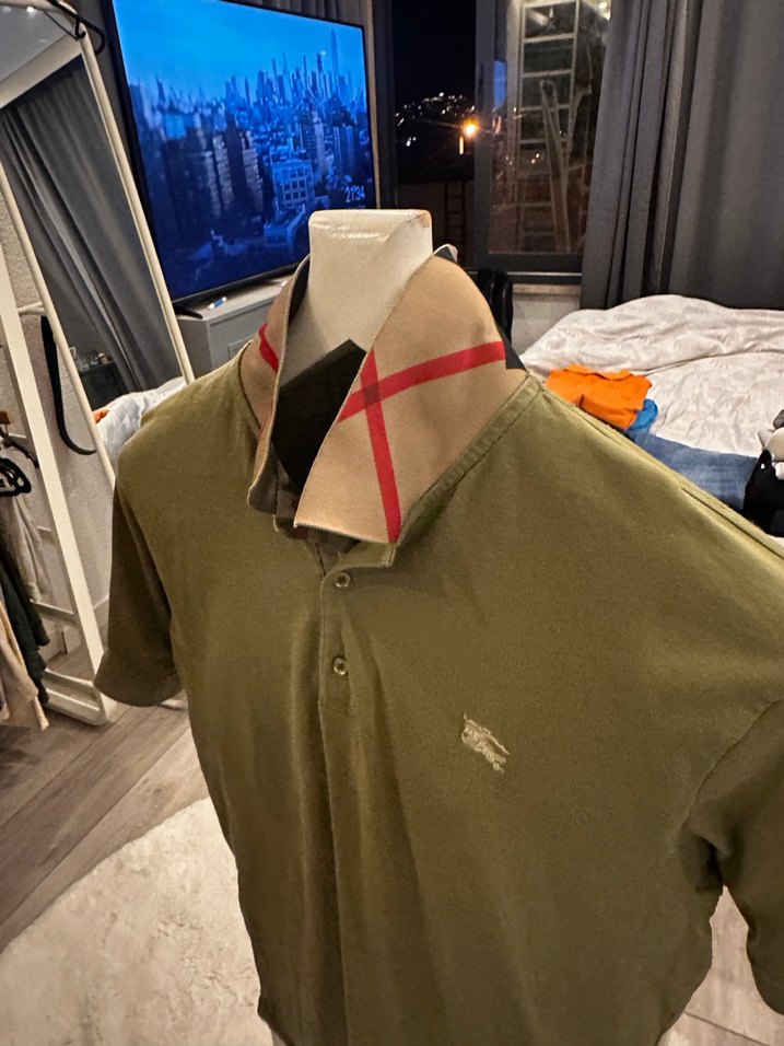 Burbary orjinal Erkek Haki Polo Tişört Kısa Kollu - Görsel 4