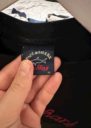 Paul & Shark Siyah Baskılı Kısa Kollu Tişört - Görsel 3