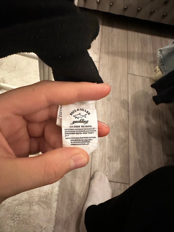 Paul & Shark Siyah Baskılı Kısa Kollu Tişört - Görsel 5