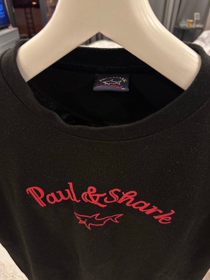 Paul & Shark Siyah Baskılı Kısa Kollu Tişört - Görsel 2