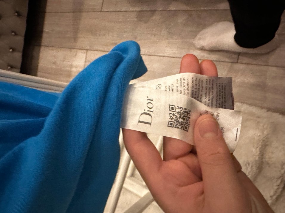 Dior Mavi Erkek Polo Tişört - Görsel 5