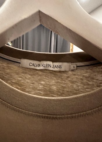 Orjinal calvin clean Bej Pamuklu Kısa Kollu Erkek Tişört - Görsel 3