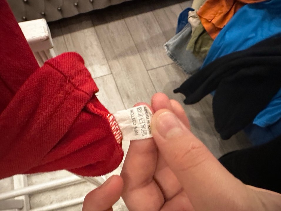 Kırmızı Kısa Kollu Polo Yaka Tişört - Görsel 5