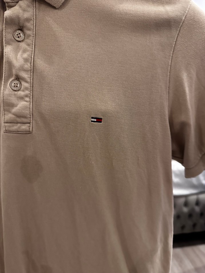 Erkek Bej Polo Tişört Kısa Kollu - Görsel 3