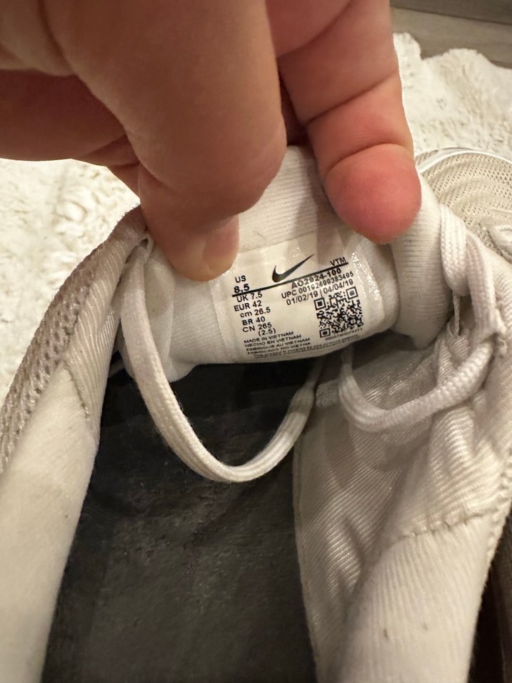 Nike Beyaz air den biri patlak erkek ayakkabı - Görsel 5