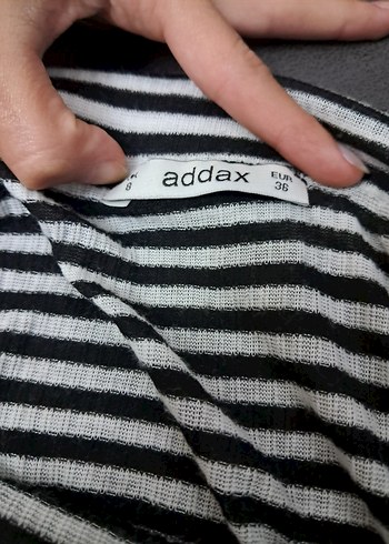 Siyah Beyaz Çizgili bluz - Görsel 2