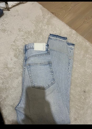 xs Beden kadın bershka mom slim jean