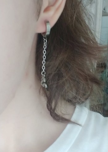 Accessorize zincirli ejderha desenli gotik küpe
