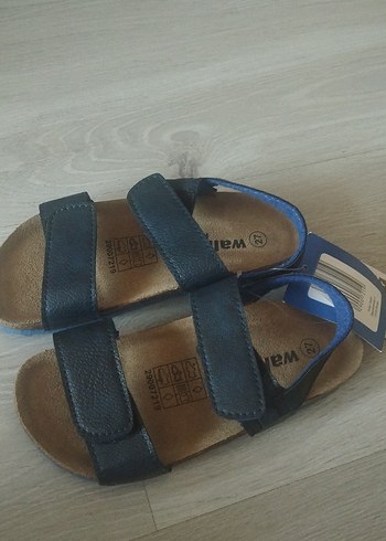 Mavi Erkek Çocuk Tokalı Terlik - Görsel 2