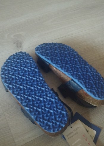 Mavi Erkek Çocuk Tokalı Terlik - Görsel 4