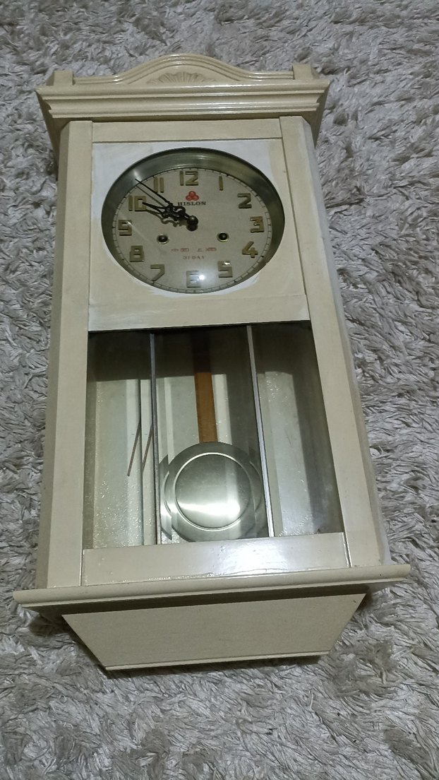 Beyaz Ahşap Duvar Saati - Görsel 4