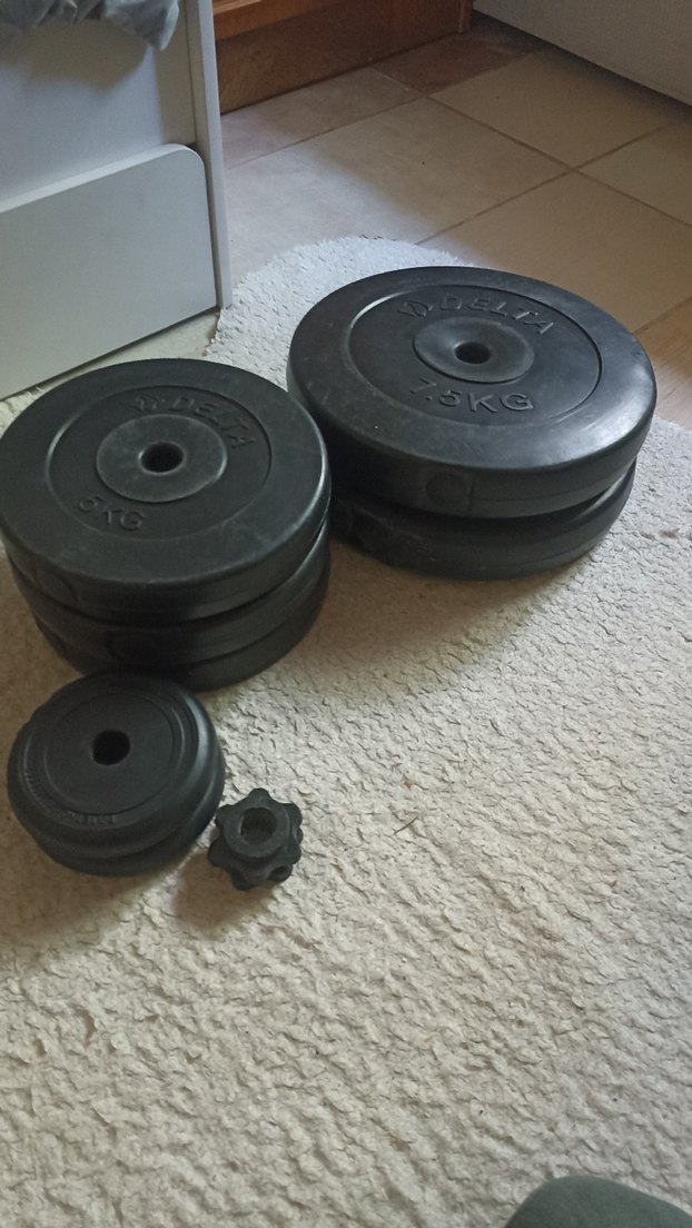 Delta Siyah Ağırlık Plakaları Seti - Görsel 4