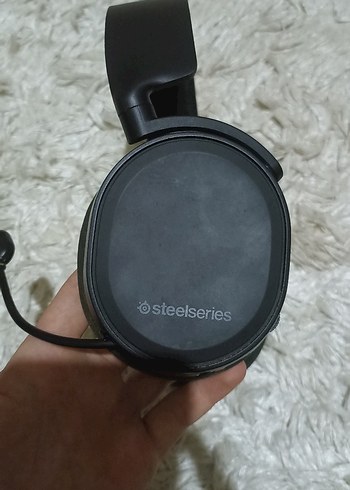 Siyah Gri Oyuncu Kulaklığı Mikrofonlu steelseries - Görsel 5