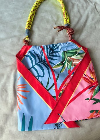Beden pembe Renk Renkli Twist markalı Orjinal shopping çantası