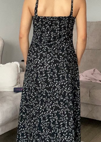 Siyah Uzun Salaş Kadın Elbise - Görsel 4