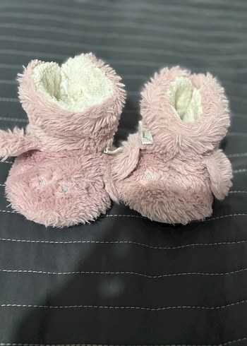 Kız Çocuk Pembe Peluş Ev Terliği - Görsel 2