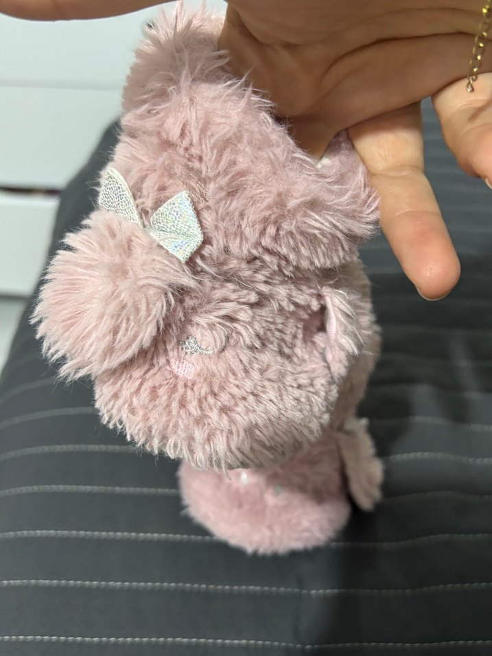 Kız Çocuk Pembe Peluş Ev Terliği - Görsel 4