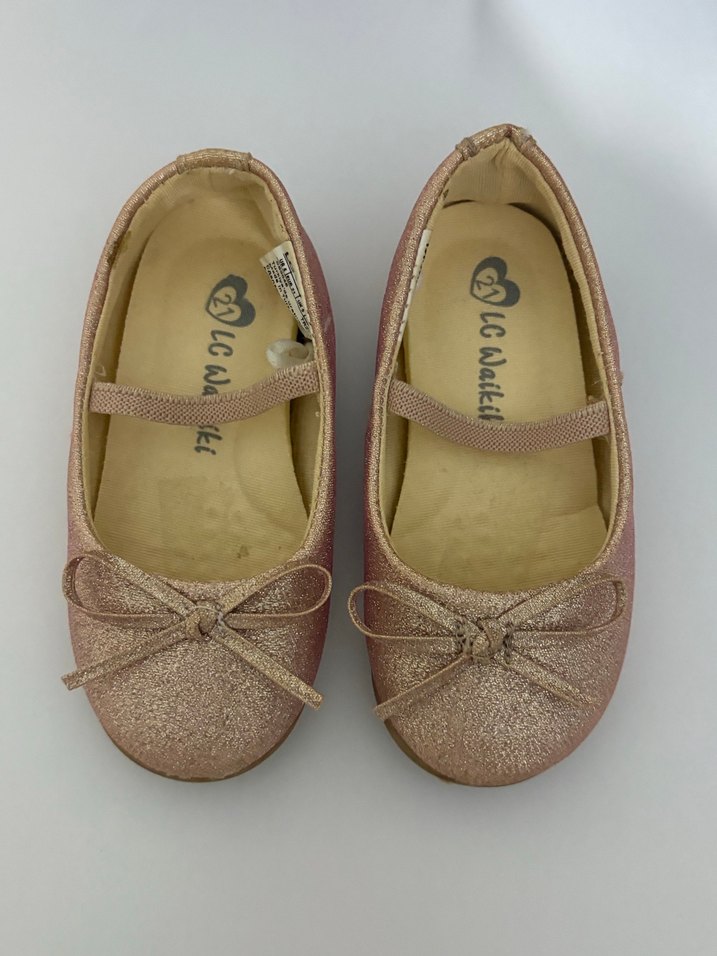 Parlak Pembe Kız Çocuk Babet Ayakkabı - Görsel 2