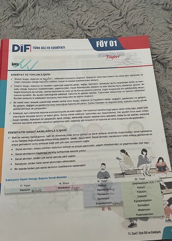 Beden DIF 11. Sınıf Türk Dili ve Edebiyatı Ders İşleme Föyleri