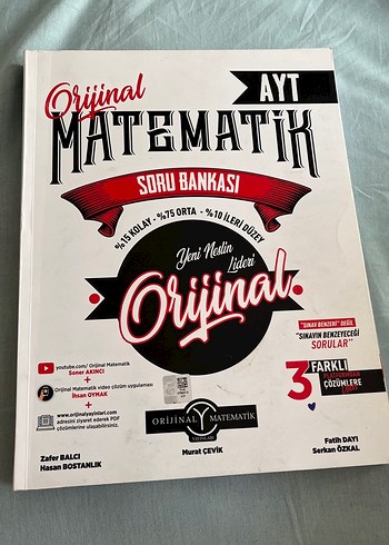 Orijinal AYT Matematik Soru Bankası