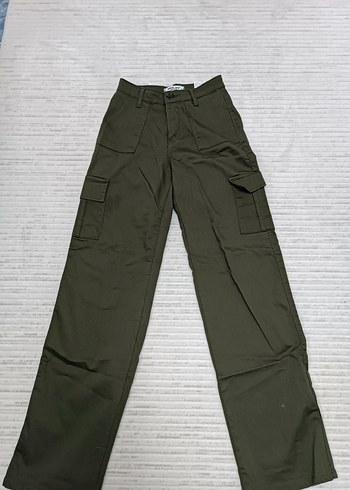 Kahverengi Kemerli Salaş Midi Pantolon - Görsel 3