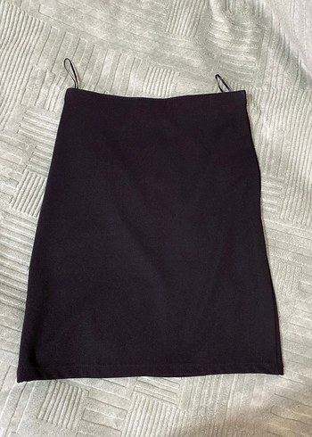 Drapeli Siyah Midi Kalem Etek - Görsel 2