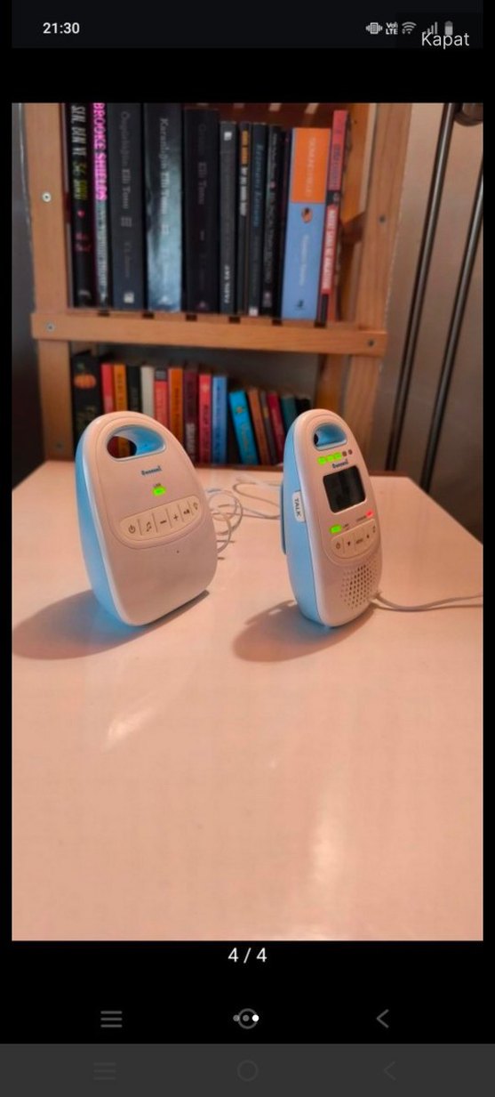 Beyaz Bebek Monitörü ve Kamera - Görsel 3