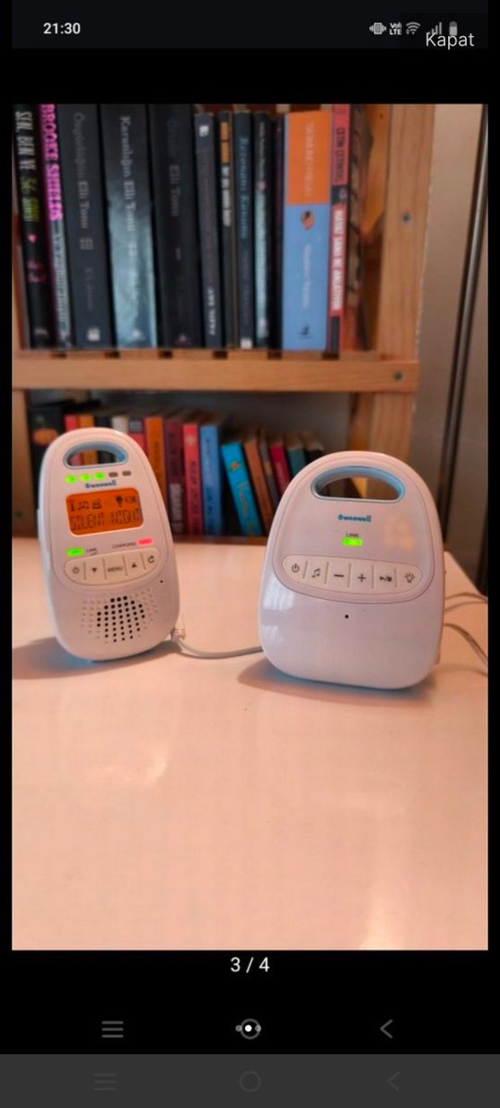 Beyaz Bebek Monitörü ve Kamera - Görsel 2