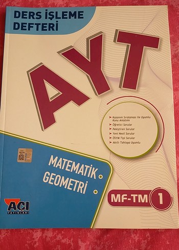 AYT Matematik Geometri Ders İşleme Defteri