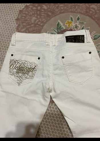 Beyaz Kadın Pamuklu Normal Boy Jean - Görsel 2