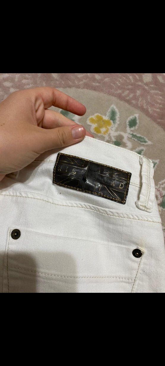 Beyaz Kadın Pamuklu Normal Boy Jean - Görsel 3