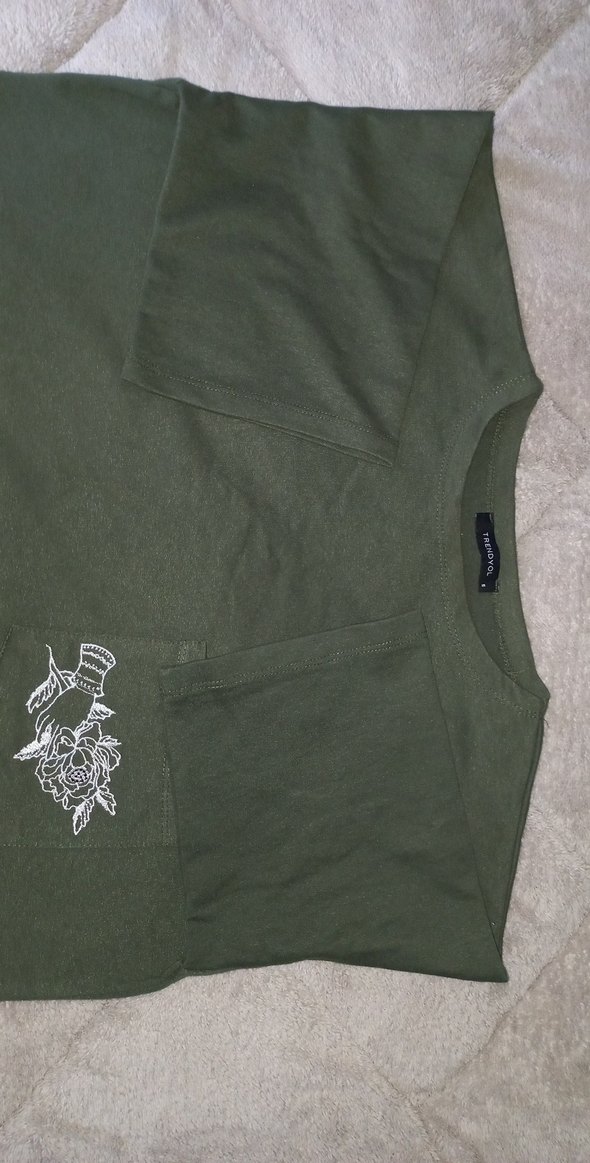 Siyah Uzun Kesim Hamile Tişörtü - Görsel 3