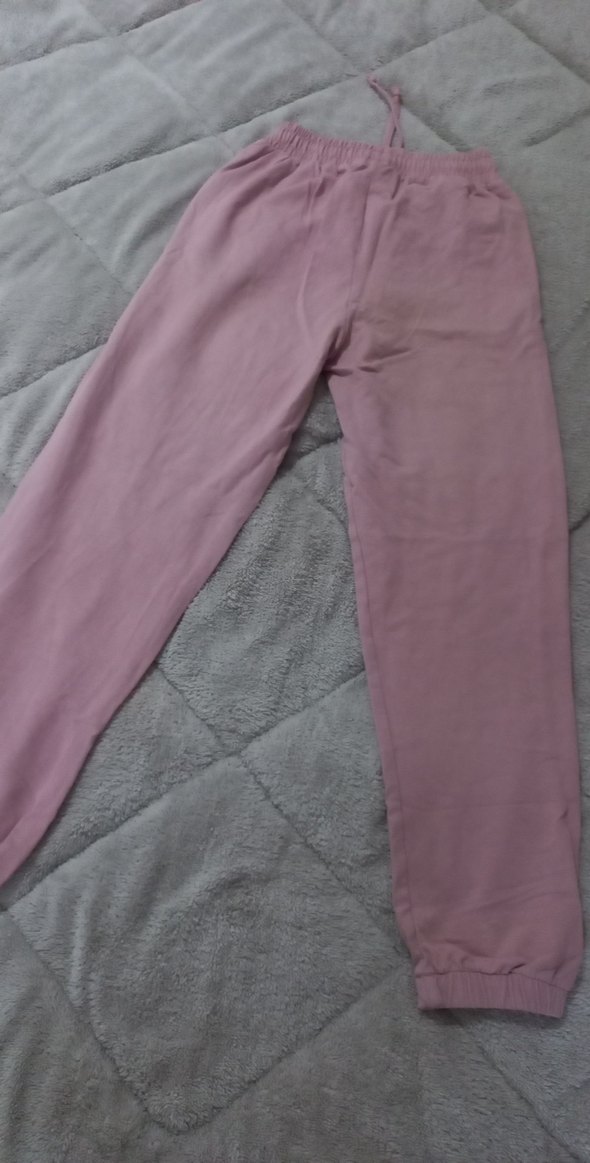 Pembe Payetli Bol Kesim Eşofman - Görsel 3